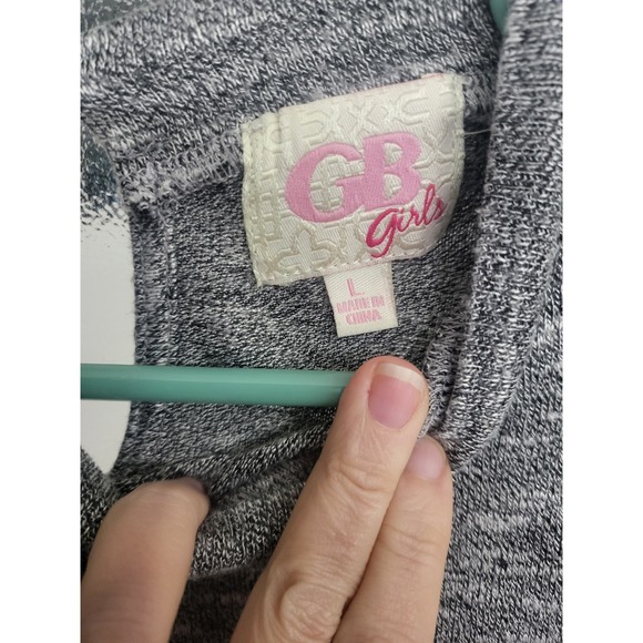 Gianni Bini Girls Gray Heathered Sleeveless Top - Large - Picture 2 of 2